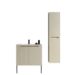 Jindoli Ensemble de salle de bain 80 cm amande Aquavenus* Ensemble Meuble De Salle De Bains