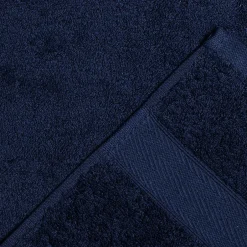 Kiamami Valentina Ensemble De Serviettes Éponge Bleue Meuble De Salle De Bain Invité + Visage + Serviette