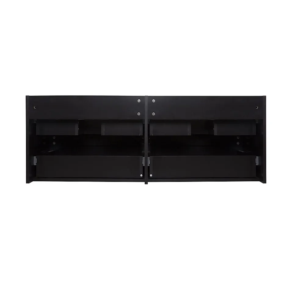 Mob-In Ensemble double vasque suspendu SORRENTO avec vasques et robinets 120 cm* Ensemble Meuble De Salle De Bains