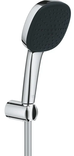 Grohe Ensemble douchette 2 jets + support + flexible chrome, Vitalio Comfort 100* Pommeau De Douche, Flexible Et Barre De Douche
