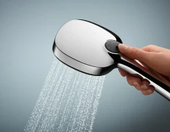 Grohe Ensemble douchette 2 jets + support + flexible chrome, Vitalio Comfort 100* Pommeau De Douche, Flexible Et Barre De Douche