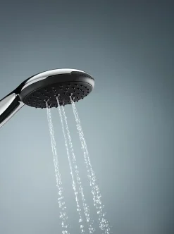 Grohe Ensemble douchette 3 jets + flexible + barre chrome, Vitalio Start 100