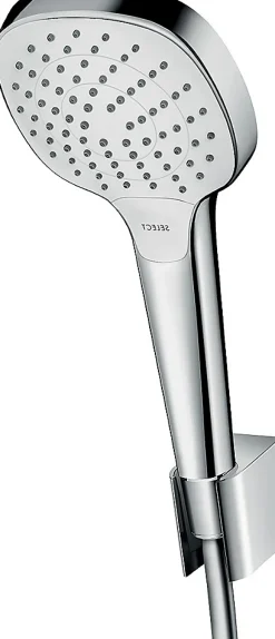 Hansgrohe Ensemble douchette 3 jets et flexible chromé MySelect E* Pommeau De Douche, Flexible Et Barre De Douche