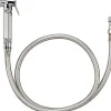 Noyon et Thiebault Ensemble douchette WC en laiton, support, robinet et flexible PVC