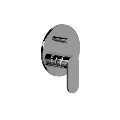 Kiamami Valentina Ensemble Externe Encastrable Pour Douche Universelle 2 Voies, Plaque + Levier + Déviateur Amalfi
