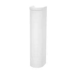 GoodHome Ensemble lavabo et colonne en céramique blanc Tasi* Lavabo