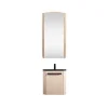Mob-In Ensemble lave-mains d'angle SKINO suspendu avec armoire miroir