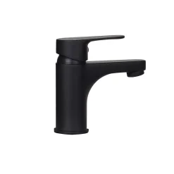 Mob-In Ensemble lave-mains HAMPTON avec robinet noir et miroir tablette* Lave-Mains