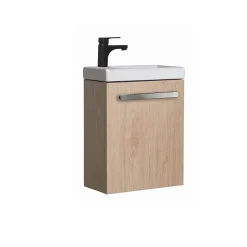 Mob-In Ensemble lave-mains suspendu NEVADA avec robinet noir* Lave-Mains