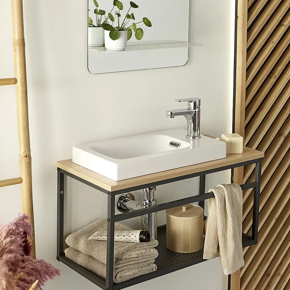 Mob-In Ensemble lave-mains WILO grande largeur avec robinet 60cm