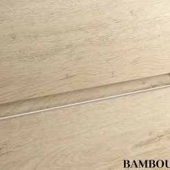Cosyneo Ensemble meuble de salle de bain 100cm simple vasque + colonne de rangement PALMA - bambou (chêne clair)