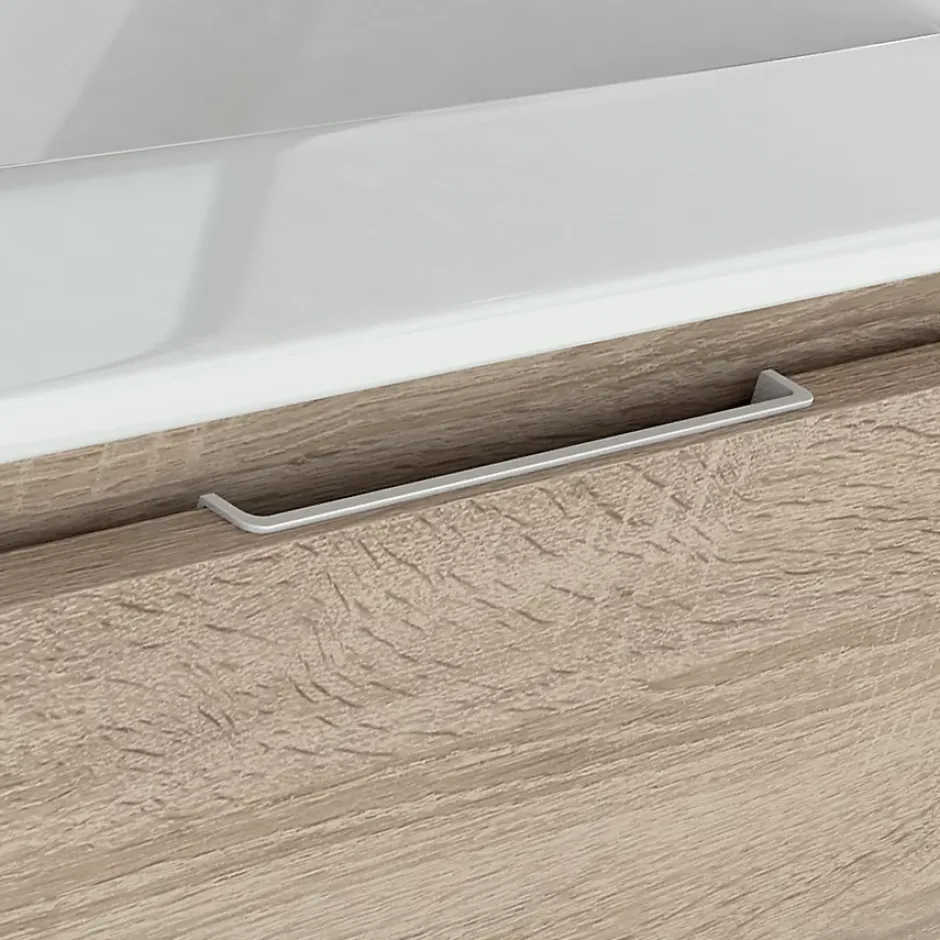 Cosyneo Ensemble meuble de salle de bain 80cm simple vasque + colonne de rangement IRIS - blanc