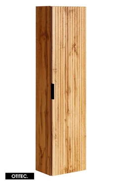 Otitec Ensemble meuble de salle de bain de 80 cm - avec plan - avec vasque - avec Miroir - LIVA OAK* Meuble Sous Lavabo