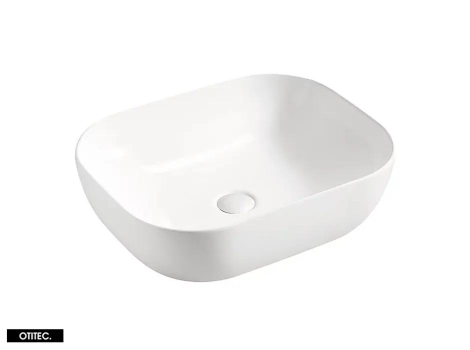 Otitec Ensemble meuble de salle de bain de 80 cm - avec plan - avec vasque - avec Miroir - LIVA OAK* Meuble Sous Lavabo