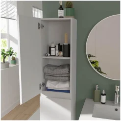 Mob-In Ensemble meuble double vasque SORRENTO 120cm avec plan céramique* Ensemble Meuble De Salle De Bains