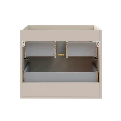 Petits-Meubles Ensemble meuble double vasque 120cm et colonne Azel Cachemire