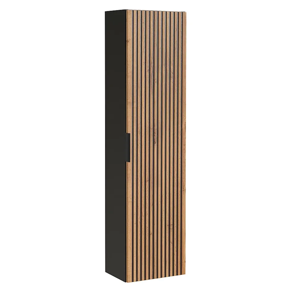 Petits-Meubles Ensemble meuble double vasque encastree 120cm et colonne Gaia Bois