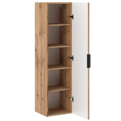 Petits-Meubles Ensemble meuble double vasque 140cm 2 niches et colonne Teren Bois* Ensemble Meuble De Salle De Bains