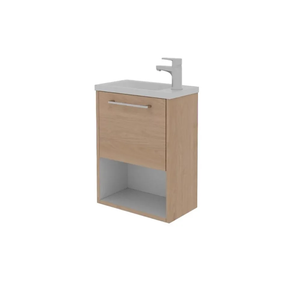 Mob-In Ensemble meuble lave-mains NIKA + robinet* Lave-Mains