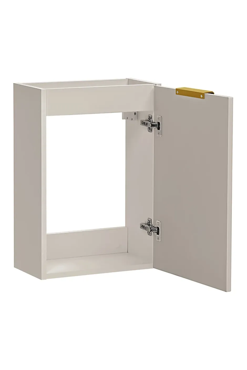 Furnidea Ensemble meuble lave-mains suspendu ADEL cachemire avec le lavabo FIKA 40 cm