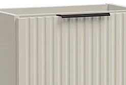 Furnidea Ensemble meuble lave-mains suspendu ADEL cachemire avec le lavabo FIKA 40 cm
