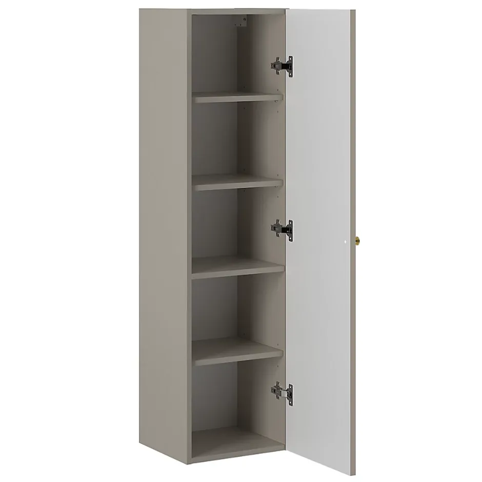 Petits-Meubles Ensemble meuble simple vasque encastree 80cm et colonne Izae Cachemire* Ensemble Meuble De Salle De Bains