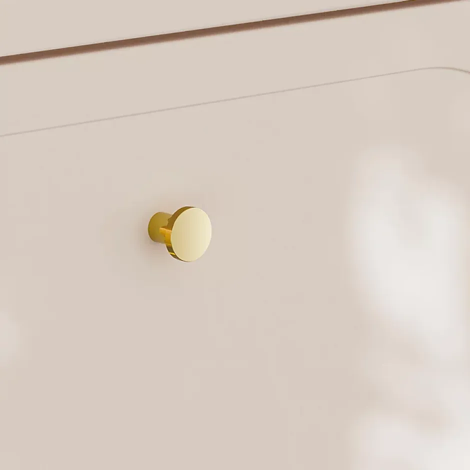 Petits-Meubles Ensemble meuble simple vasque encastree 80cm et colonne Sanae Beige sable