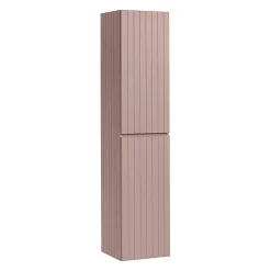 Petits-Meubles Ensemble meuble simple vasque encastree 80cm et colonne Zelie Rose