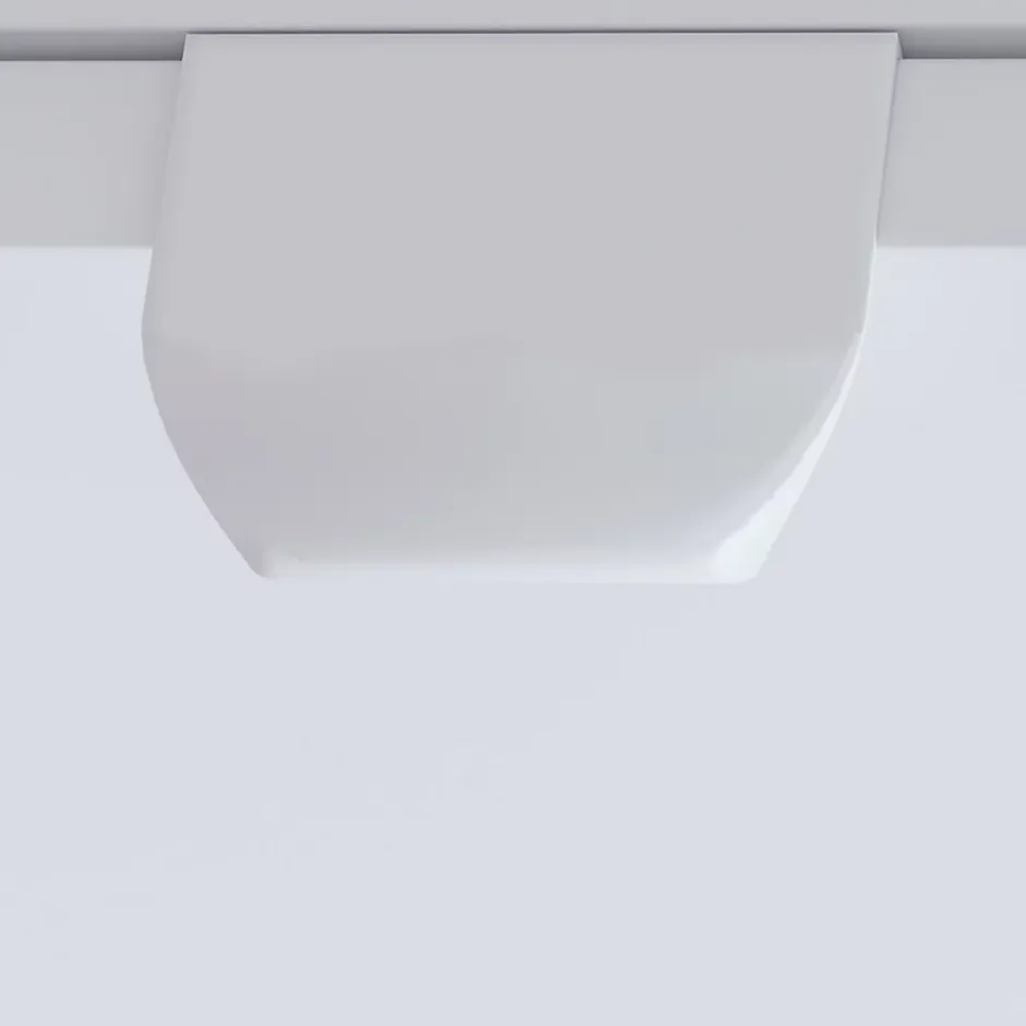 Randal Ensemble meuble vasque blanc mat l.60 cm + plan vasque blanc en céramique + miroir, Otto* Meuble Vasque
