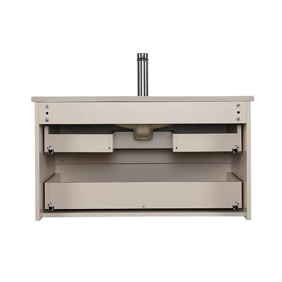 Mob-In Ensemble meuble vasque SORRENTO 80cm avec robinet, miroir et colonne* Ensemble Meuble De Salle De Bains
