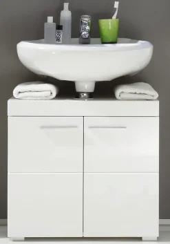 Chb Collection Ensemble salle de bain 2 pièces. mélaminé Blanc Brillant L - H - P : 60 - 190 - 34 cm