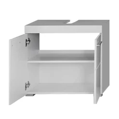 Chb Collection Ensemble salle de bain 2 pièces. mélaminé Blanc Brillant L - H - P : 60 - 190 - 34 cm