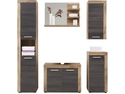 Autres Ensemble Salle de bain PUKET 72 x 56 x 34 cm - Gris foncé