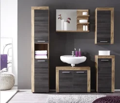 Autres Ensemble Salle de bain PUKET 72 x 56 x 34 cm - Gris foncé