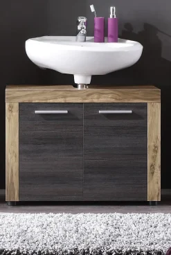 Autres Ensemble Salle de bain PUKET 72 x 56 x 34 cm - Gris foncé