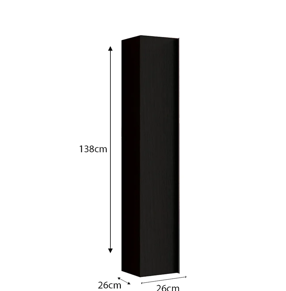 Autres Ensemble salle de bain STEEL noir frêne, en plusieurs dimensions - 79 cm