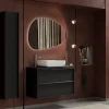 Autres Ensemble salle de bain STEEL noir frêne, en plusieurs dimensions - 92 cm