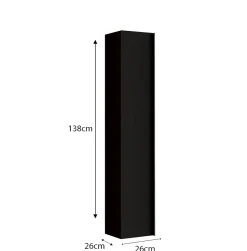 Autres Ensemble salle de bain STEEL noir frêne, en plusieurs dimensions - 92 cm