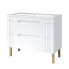 Stellameuble Ensemble salle de bain sur pied FIJI* Meuble Sous Lavabo