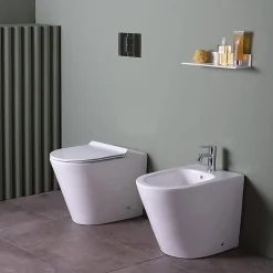 Kiamami Valentina Ensemble Sanitaires Wc Et Bidet Encastrés - Blues