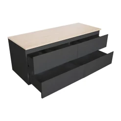 Mob-In Ensemble SORRENTO double vasque suspendu 120cm* Ensemble Meuble De Salle De Bains