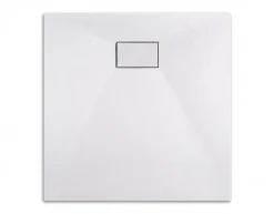 Ceramia Essential 90x90 cm receveur de douche carré à poser SMC avec surface effet pierre, blanc (CERAES9090W)* Receveur De Douche