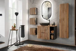 Furnidea Etagère - extension de salle de bain suspendue XILO CHÊNE 20 cm* Etagère Salle De Bains