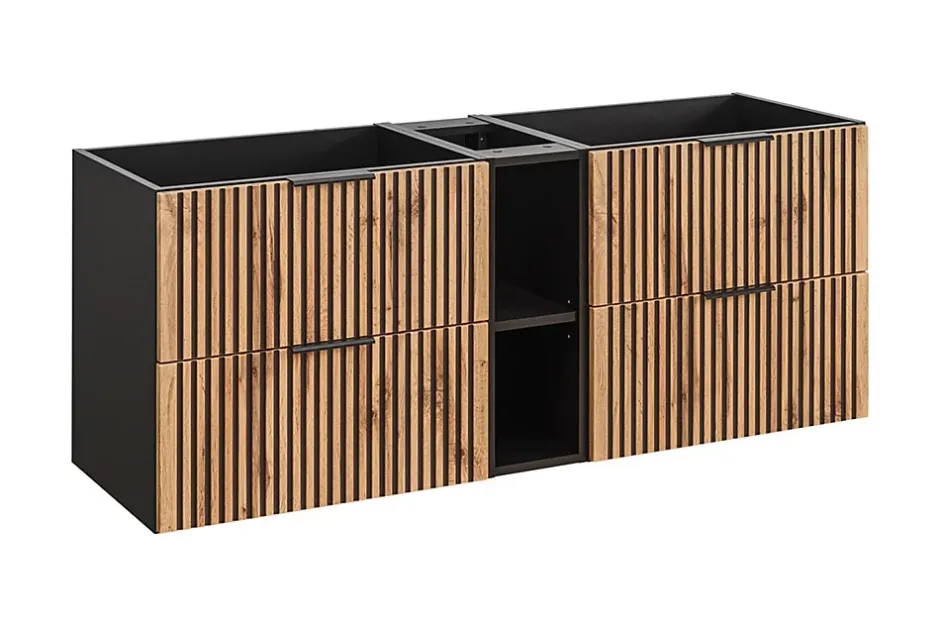 Furnidea Etagère - extension de salle de bain suspendue XILO CHÊNE 20 cm* Etagère Salle De Bains
