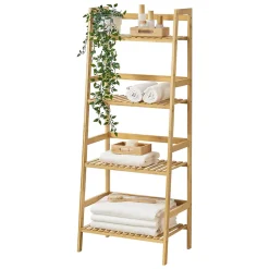 [En.Casa] Etagère échelle à 4 Niveaux Vinje 48 x 32 x 123 cm en.casa
