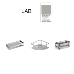 Poalgi Etagère de douche d'angle nickel brossé Inox S304 SKY BATH