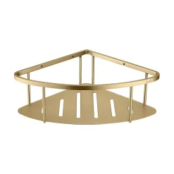 Poalgi Etagère de douche d'angle or brossé Inox S304 SKY BATH
