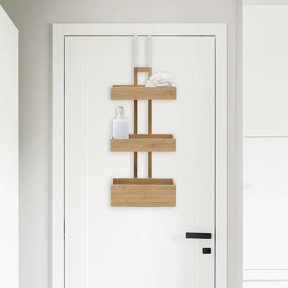 Five Simply Smart Etagère de porte 3 niveaux en bambou* Etagère Salle De Bains