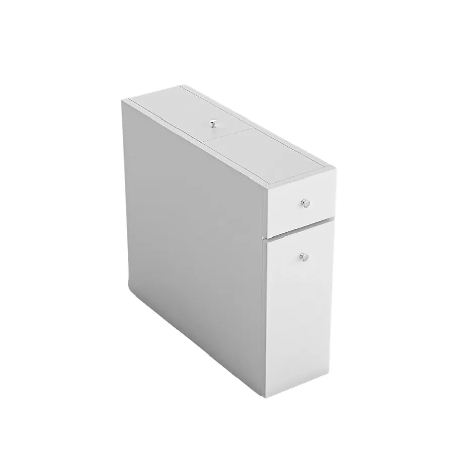 Calicosy Etagère de rangement WC blanc L19 cm - CALENCIA