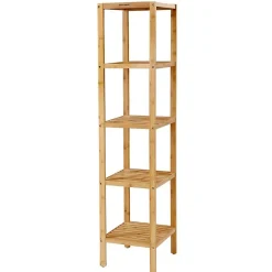 Calicosy Etagère de salle de bain avec 5 tablettes - H146 cm* Etagère Salle De Bains